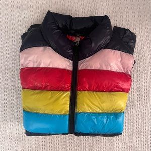 Activewear Vest, Navy Blue with multiple colors